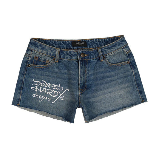 Ed Hardy Orchid Denim Short - WEHD8000-7