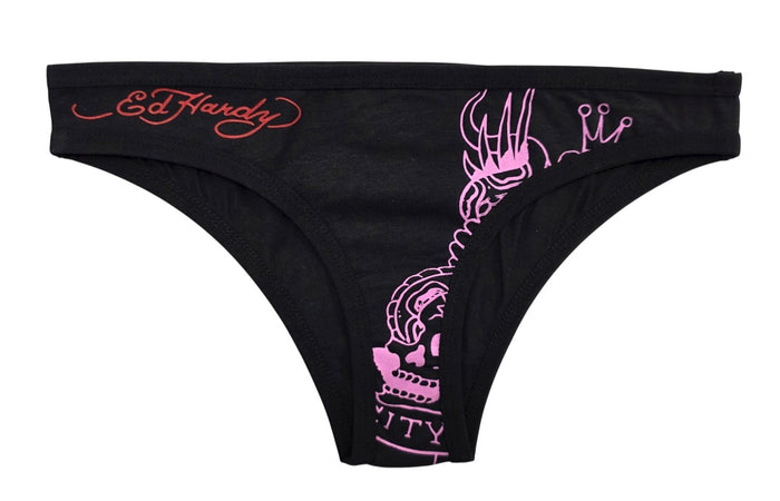 Ed Hardy Ribbon Skull Cheeky Undies - EHWC0001-4