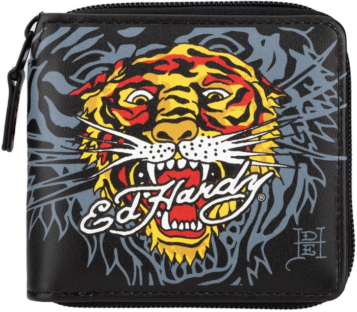 Ed Hardy Tiger Zip Around Pop Sritch Wallet - GW91679EHQA