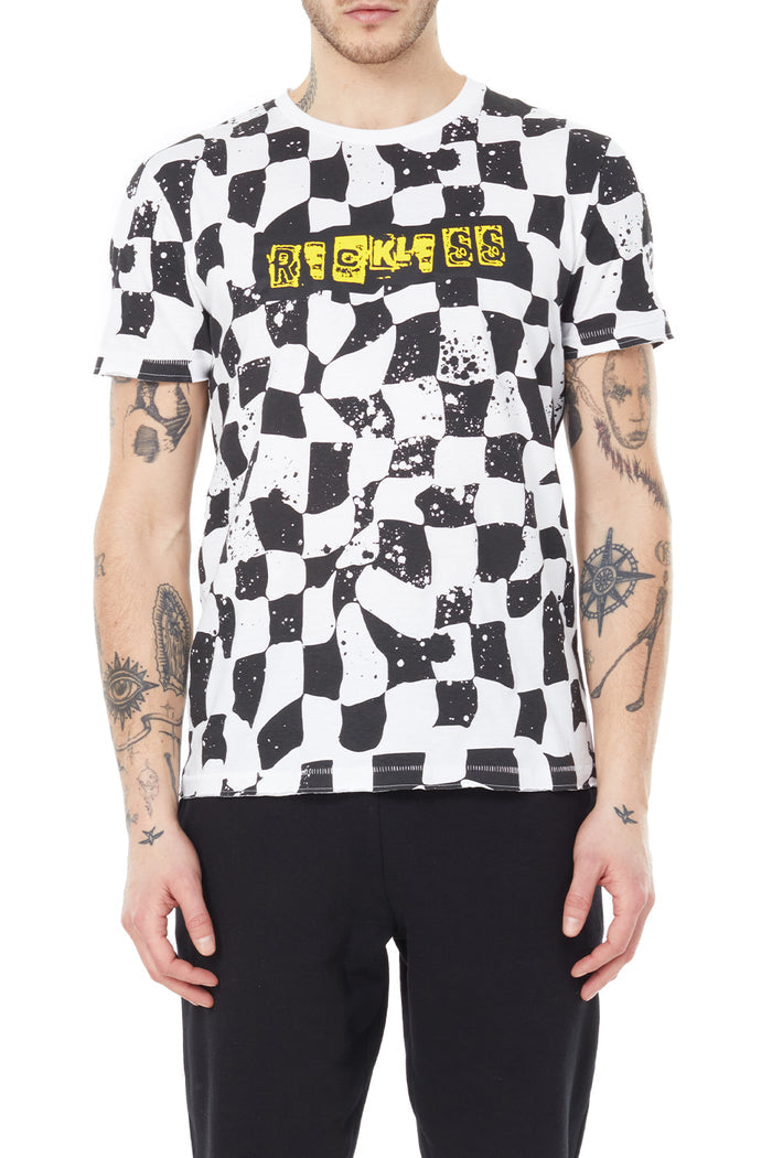 Eleven Paris Knit Checkered T-Shirt - 22F1TS26