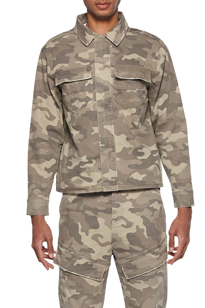 Eleven Paris Woven Camo Jacket - 22S1JK01