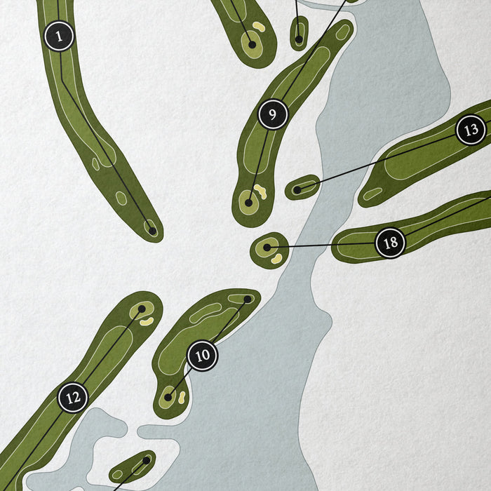 Emerald Bay Country Club | Golf Course Map | Close Up