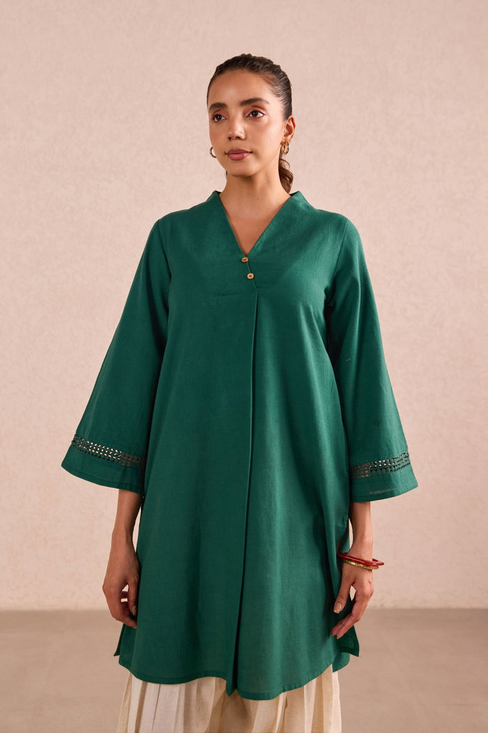 Emerald Green & Ivory Co-ord Set - Tara-C-Tara