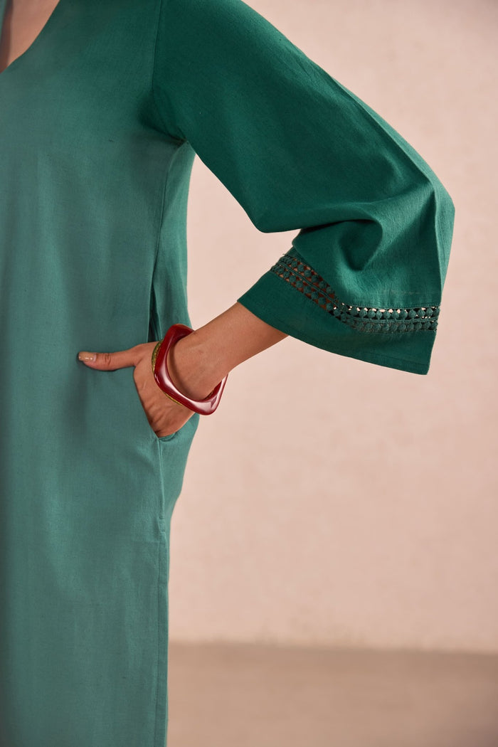 Emerald Green & Ivory Co-ord Set - Tara-C-Tara
