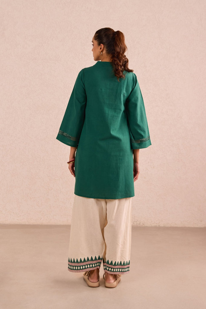 Emerald Green & Ivory Co-ord Set - Tara-C-Tara