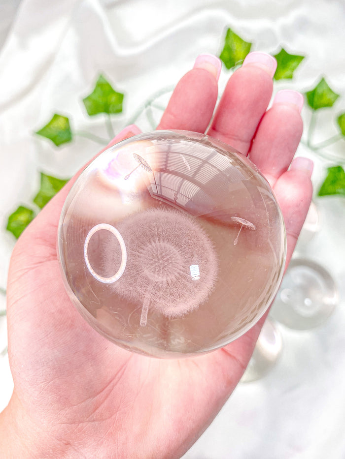 Engraved Glass Sphere
