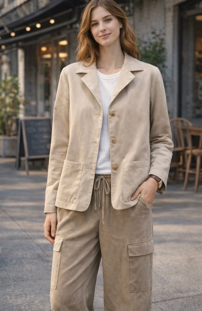 ESQUALO BLAZER SUEDINE
