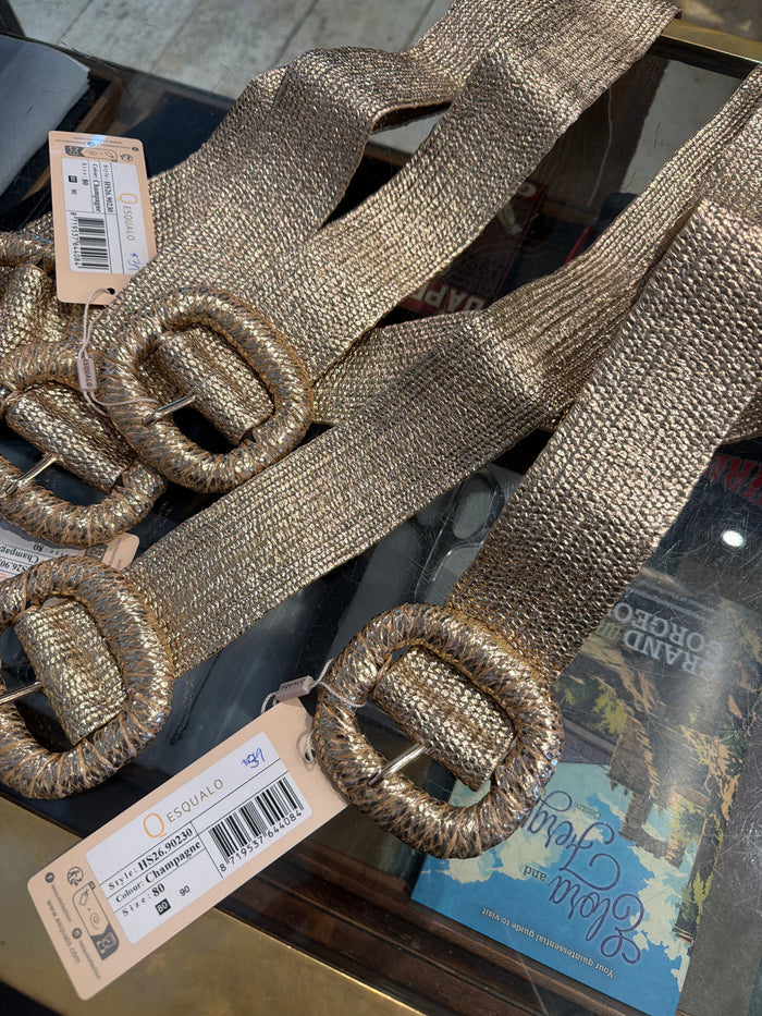 ESQUALO CHAMPAGNE BELT