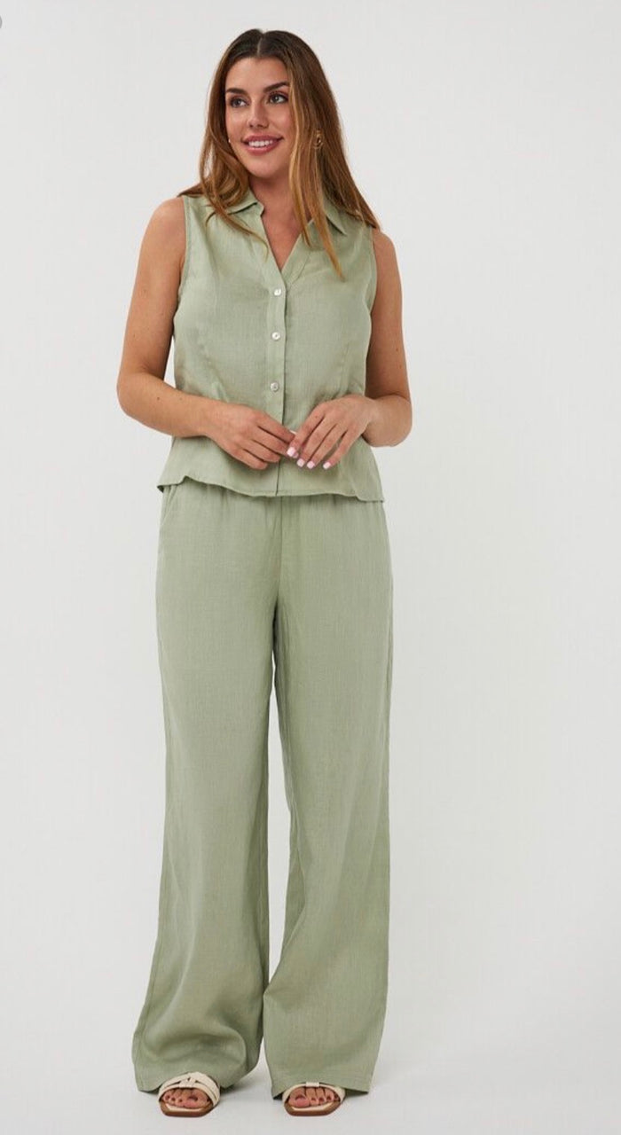 ESQUALO LINEN TROUSERS