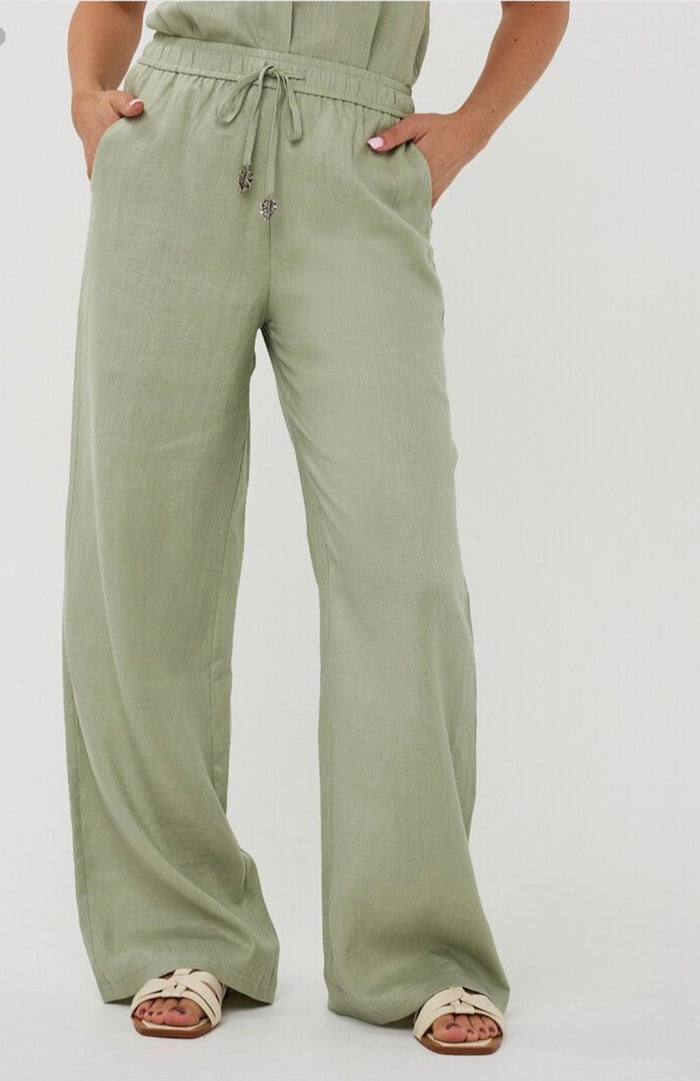 ESQUALO LINEN TROUSERS