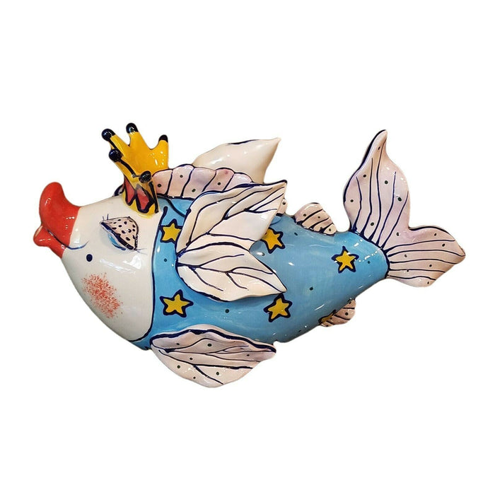 Fairy Cod Mother Teapot Serving Kitchen Ceramics Tea Pot Blue Sky Diane Artware