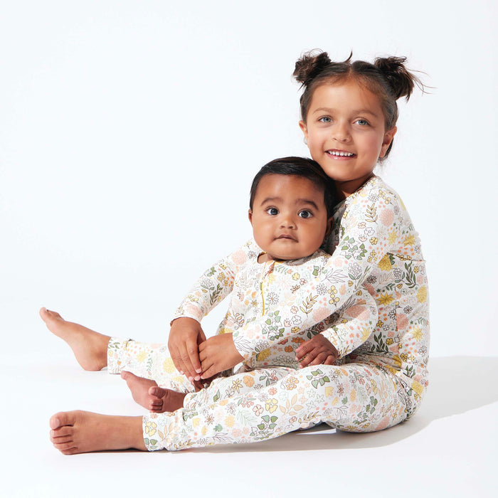 Fall Floral Bamboo Kids Pajamas