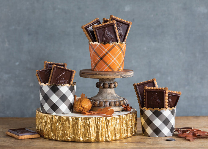 Fall Plaids Treat Cups