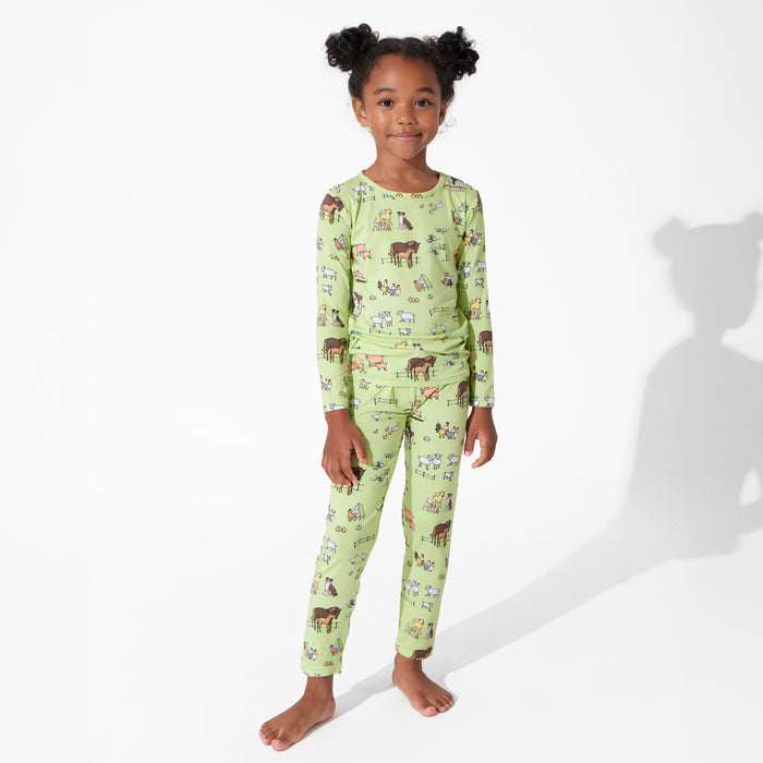 Farm Animals Bamboo Kids Pajamas