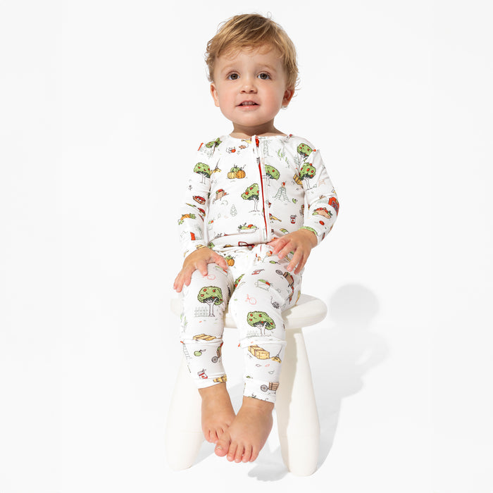 Farm Vibes Bamboo Convertible Footie