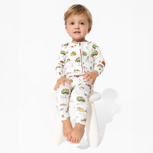 Farm Vibes Bamboo Convertible Footie