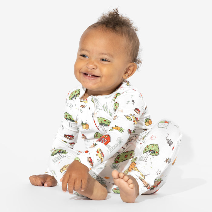 Farm Vibes Bamboo Convertible Footie