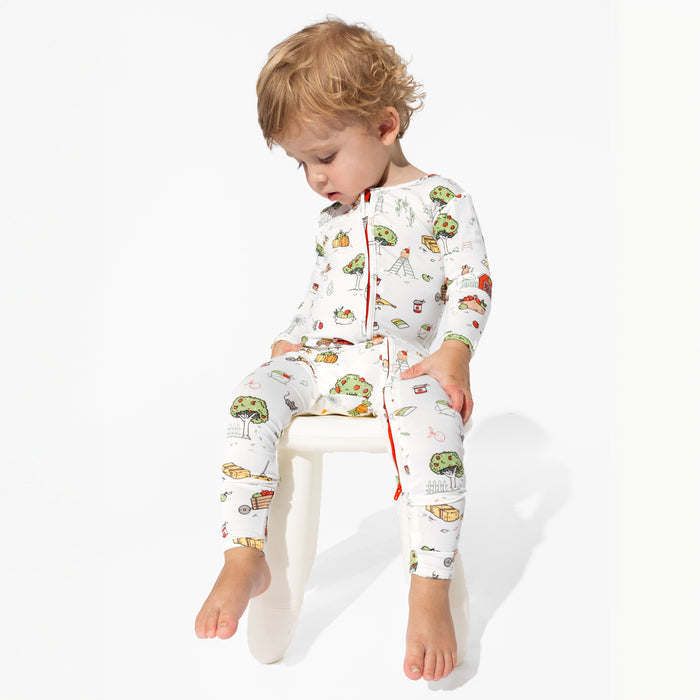 Farm Vibes Bamboo Convertible Footie