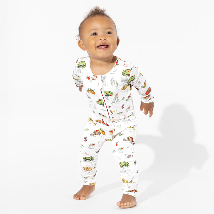 Farm Vibes Bamboo Convertible Footie