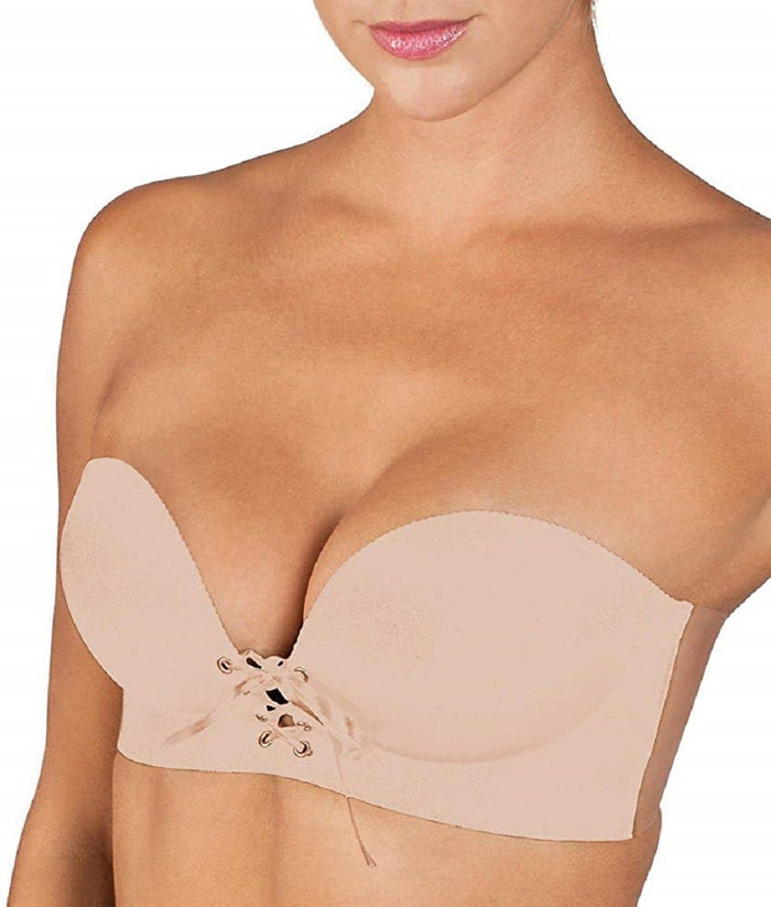 Fashion Forms U Plunge Backless Strapless Lace-up Bra - 29708
