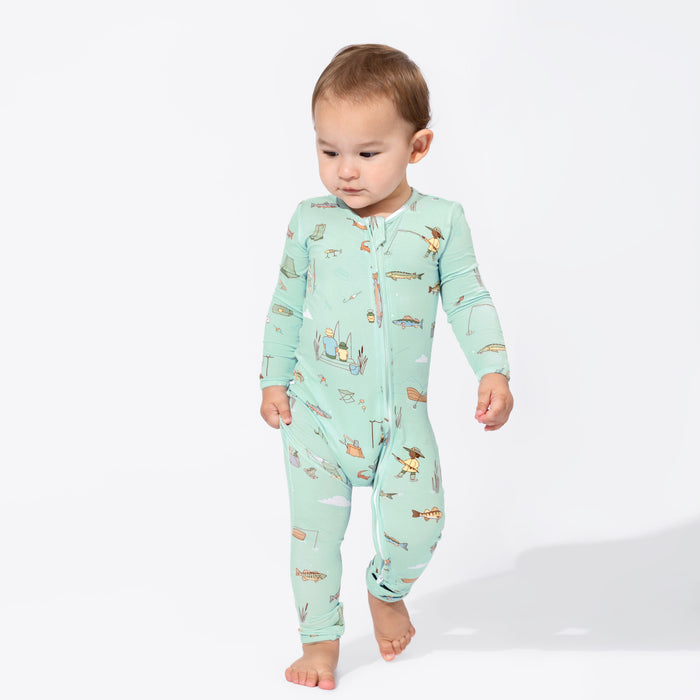 Fishing Bamboo Convertible Footie