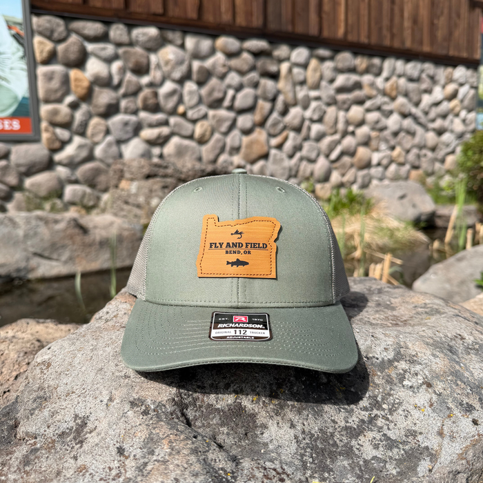 Fly and Field Oregon Leather Patch Hat - Bend