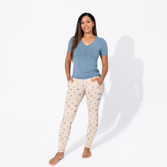 Football Bamboo Women's Pajama Set