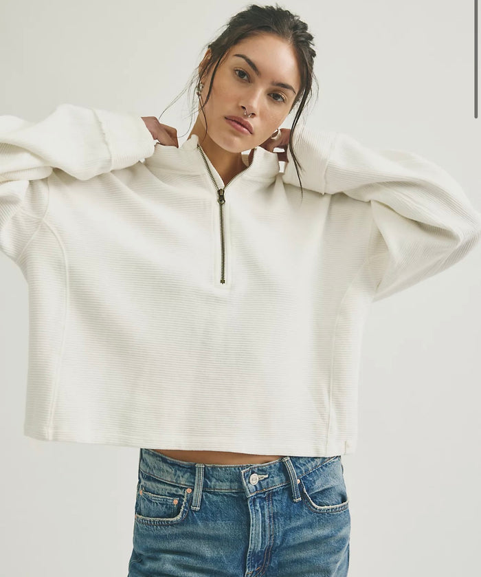 FREE PEOPLE CELESTE QUARTERZIP