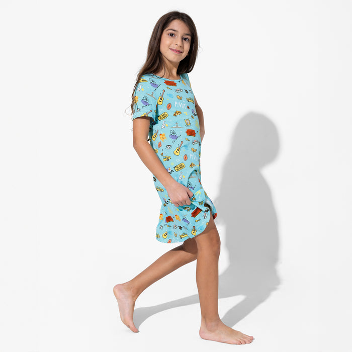 FRIENDS™: Central Perk Bamboo Girls' Short Sleeve Dress