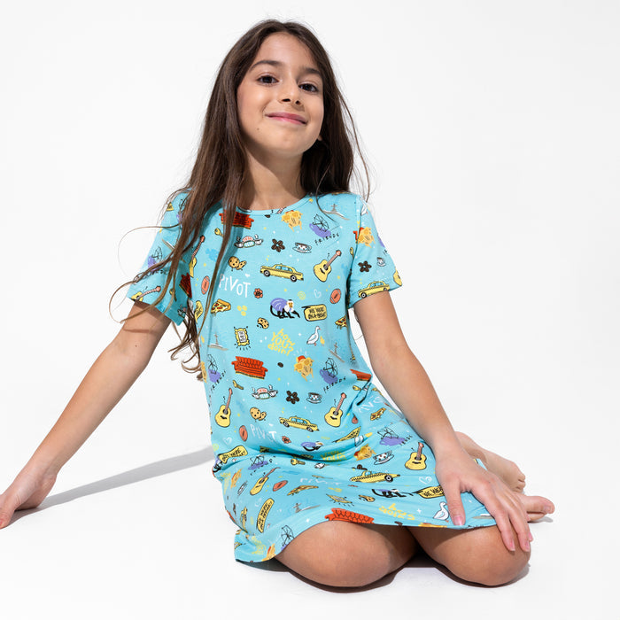 FRIENDS™: Central Perk Bamboo Girls' Short Sleeve Dress