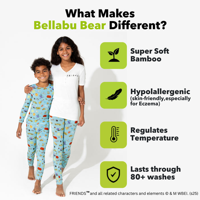 FRIENDS™: Central Perk Bamboo Kids Pajama Short Set