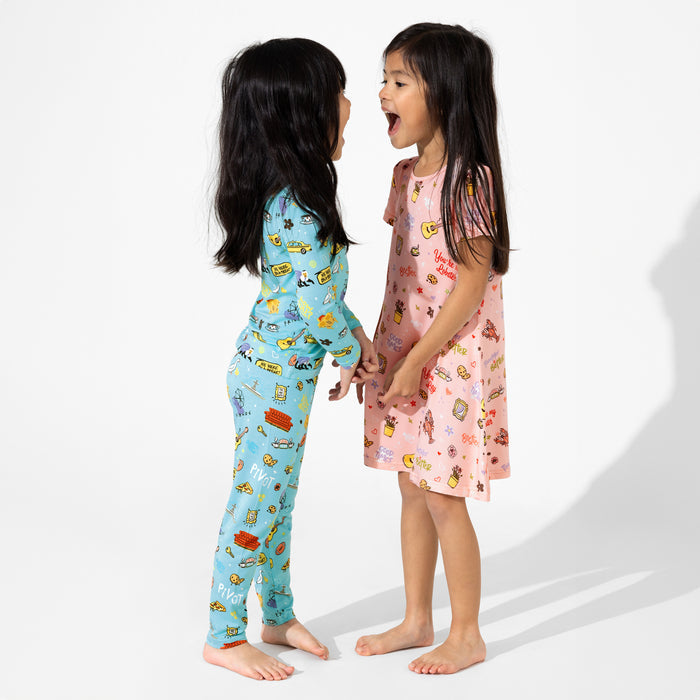 FRIENDS™: You're My Lobster Bamboo Girls' Short Sleeve Dress