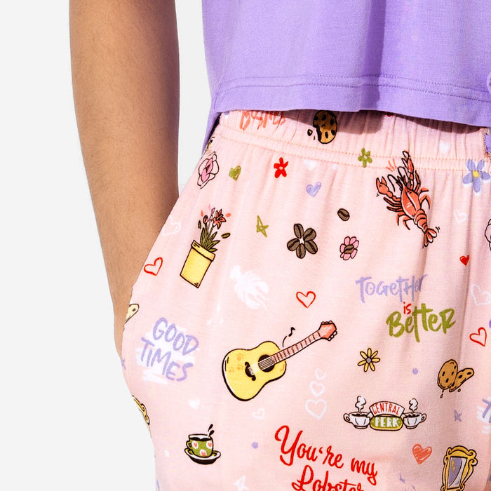 FRIENDS™: You're My Lobster Bamboo Women's Pajama Shorts Set