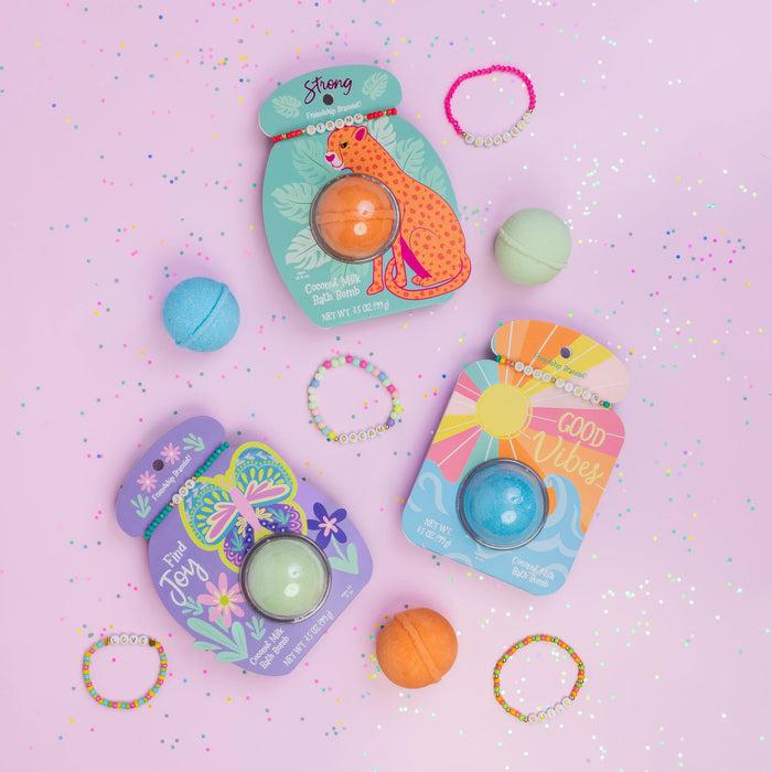 Friendship Bracelet Bath Bomb - Be Happy