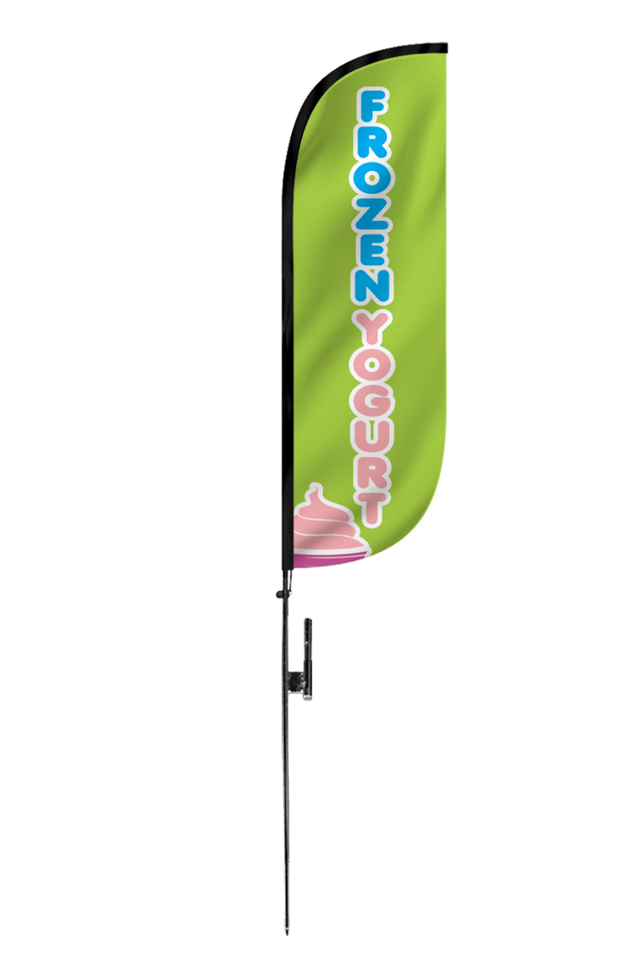 Frozen Yogurt Feather Flag