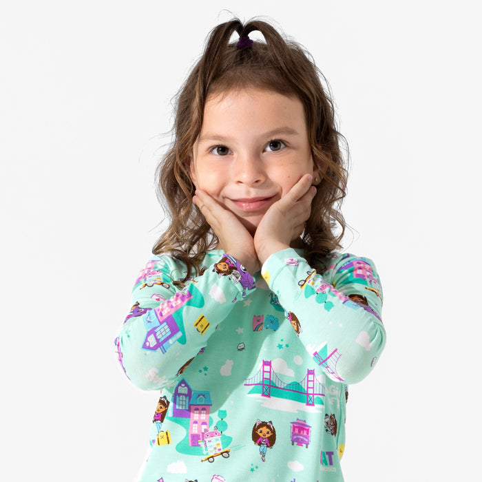 Gabby's Dollhouse: Cat Francisco Bamboo Kids Pajamas