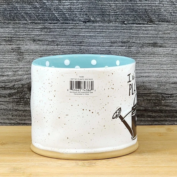 Garden Lover Coffee Mug Watering Can Humor White Tea Cup Ceramic Blue Sky 18oz