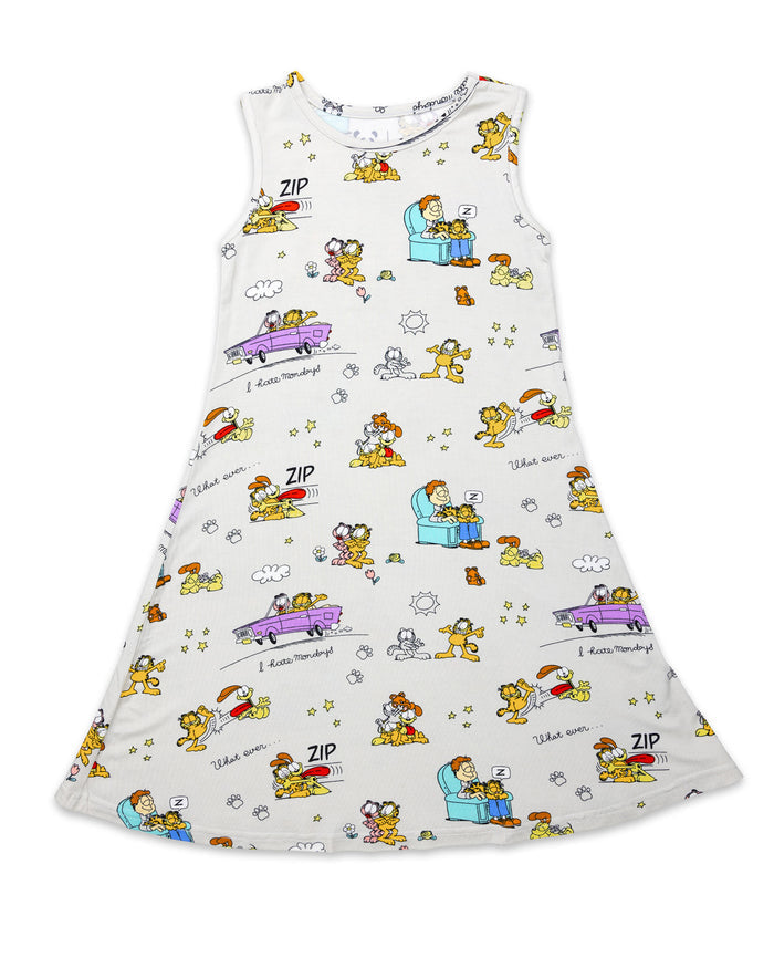 Garfield Friends Bamboo Girls' Sleeveless Dress