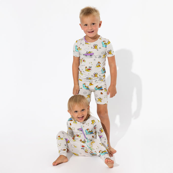 Garfield & Friends Bamboo Kids Pajama Short Set