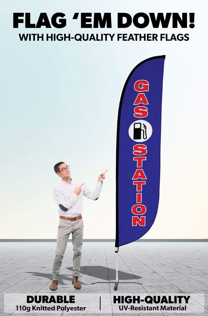 Gas Station Feather Flag
