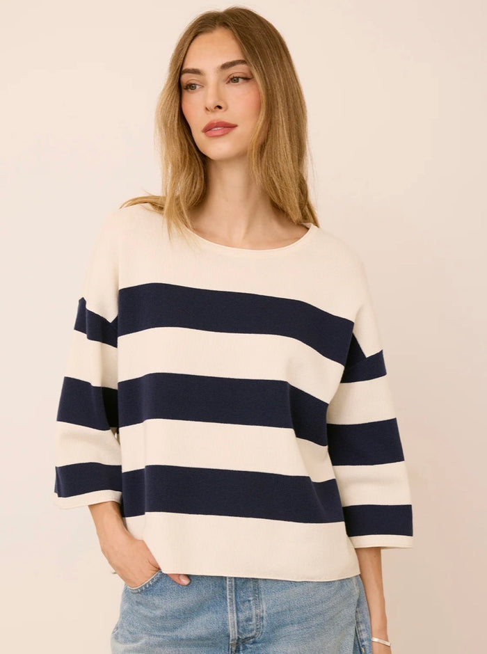 GENTLE FAWN AMINA STRIPED KNIT TOP