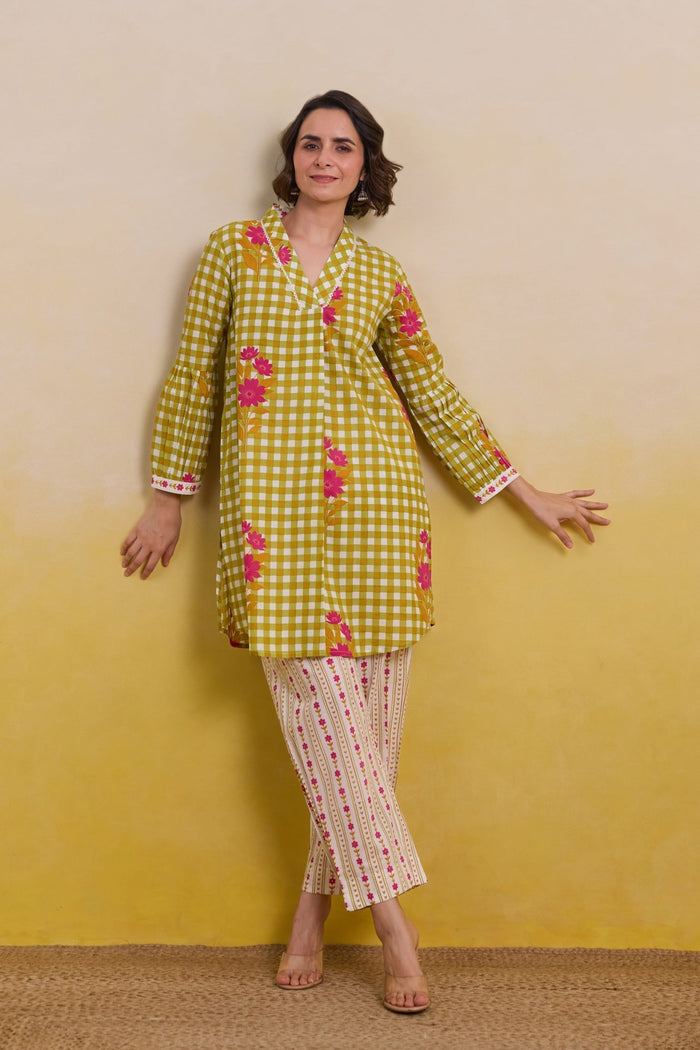 Gingham Blossom Co - ord Set - Tara - C - Tara