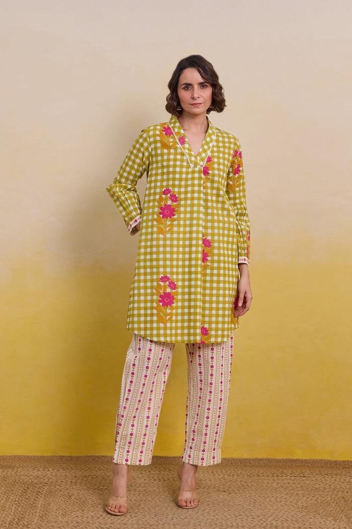 Gingham Blossom Co - ord Set - Tara - C - Tara