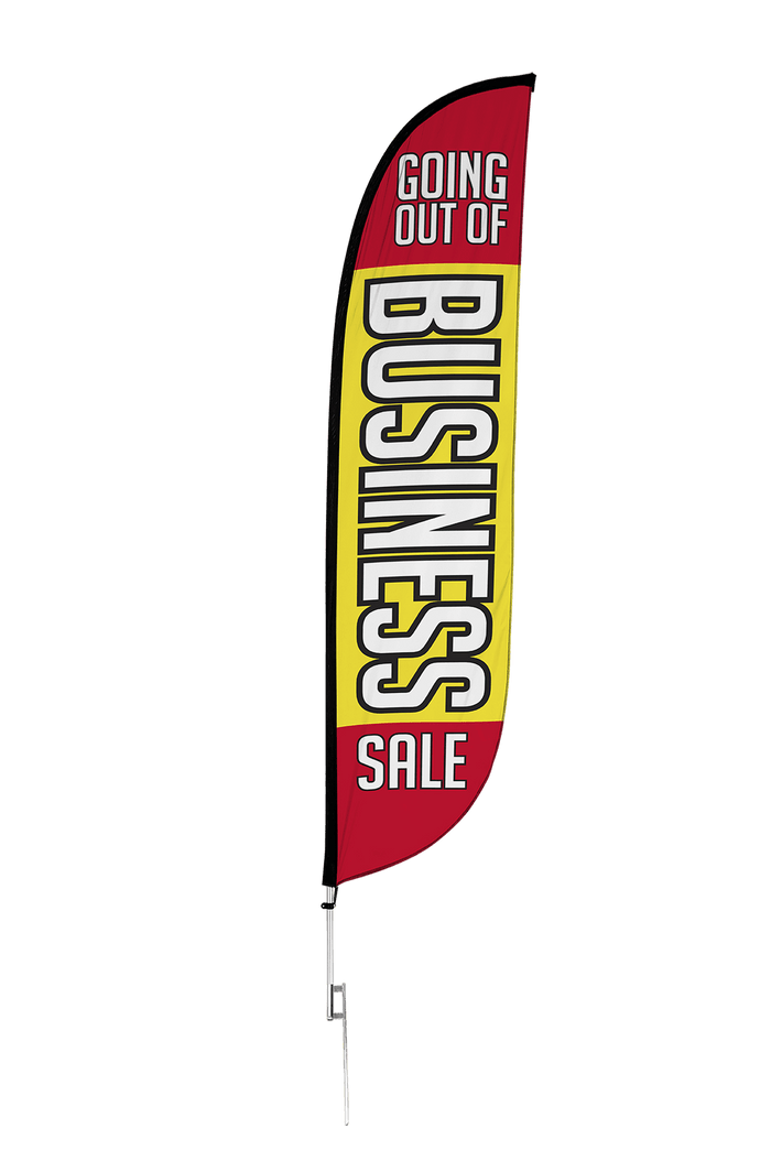 Going Out Of Business Sale Feather Flag