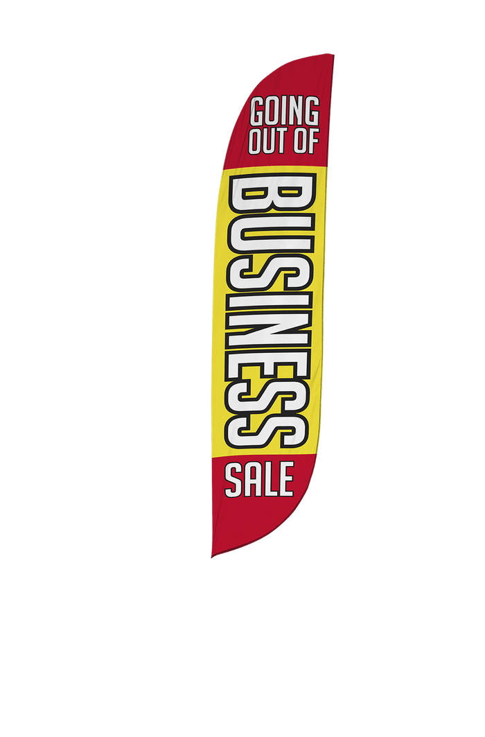 Going Out Of Business Sale Feather Flag
