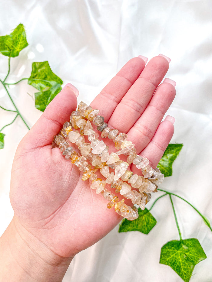 Golden Rutile Chip Bracelet