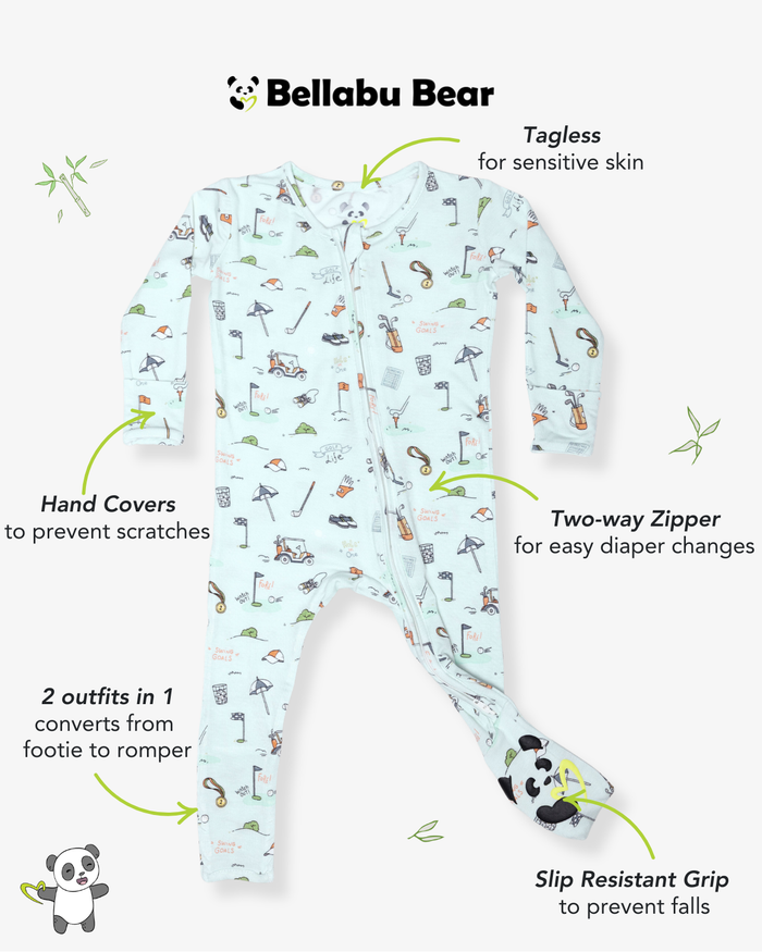 Golf Bamboo Convertible Footie