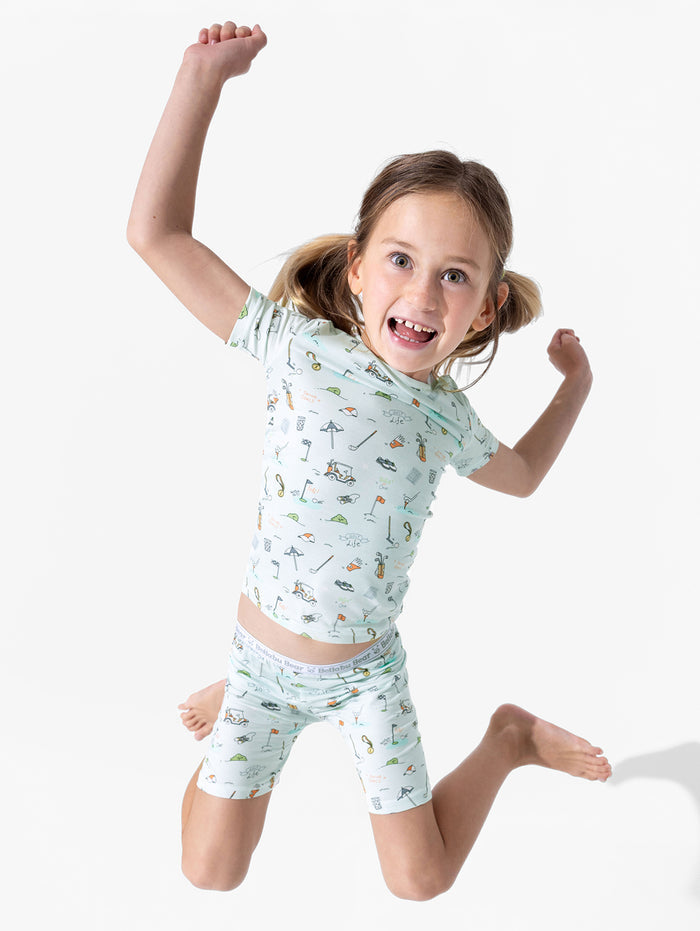 Golf Bamboo Kids Pajama Short Set
