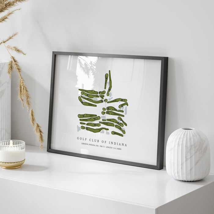 Golf Club of Indiana | Golf Course Map | On Table