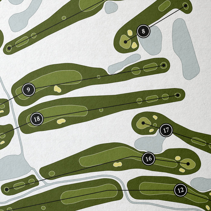 Golf Club of Indiana | Golf Course Map | Close Up